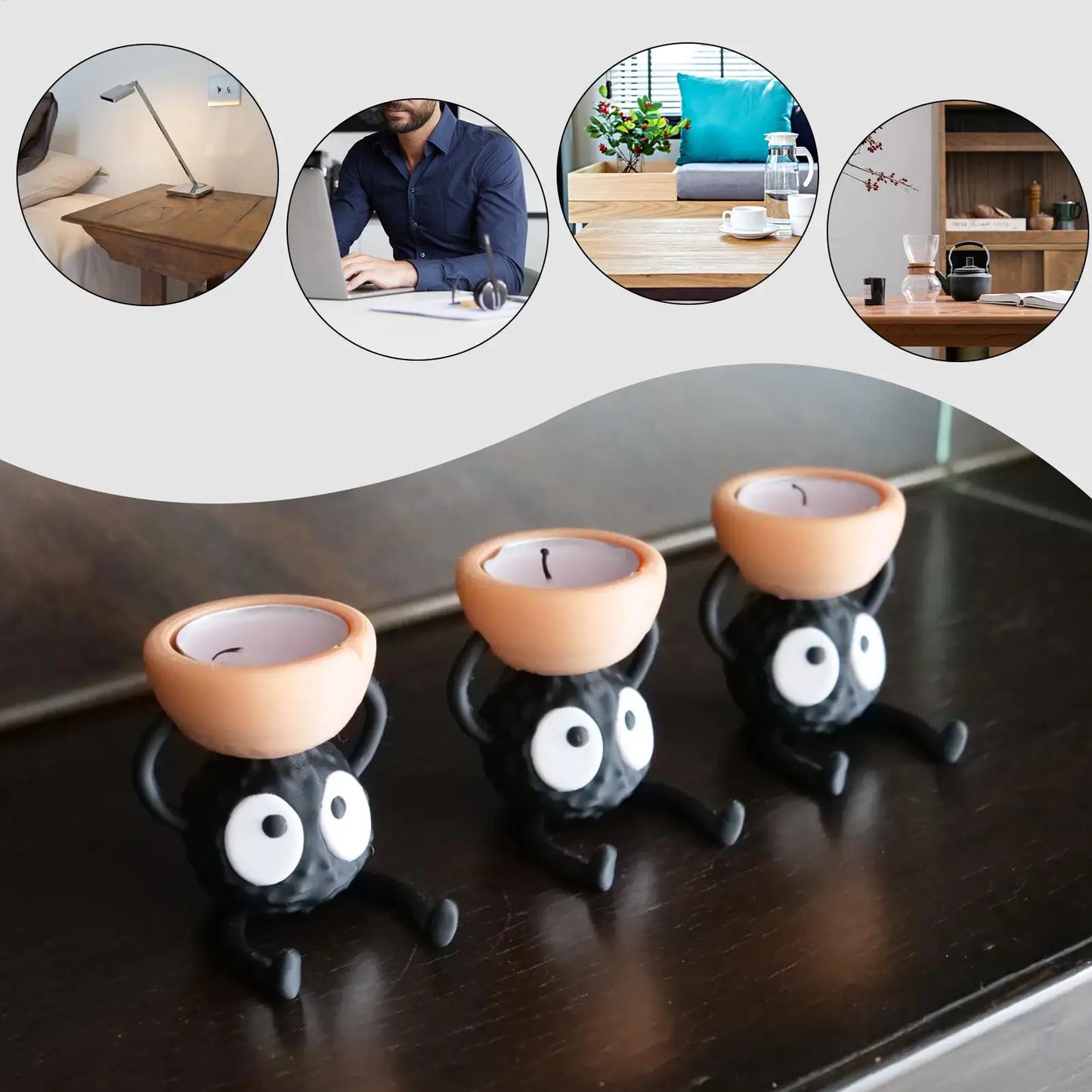 Portavelas Decorativo de Susuwatari